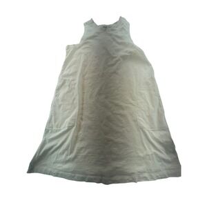 Old Navy‎ Women's Sleeveless Dress White Large Linen Blend Casual Summer